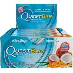 Батончик Quest Nutrition Quest Protein Bar Coconut &amp; Cashew (Кокос и кешью), 12 шт, фото 1