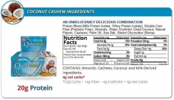 Батончик Quest Nutrition Quest Protein Bar Coconut &amp; Cashew (Кокос и кешью), 12 шт, фото 2