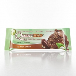 Батончик Quest Nutrition Quest Protein Bar Mint chocolate chank (Печенье с мятным шоколадом) 12 шт, фото 2