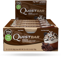 Батончик Quest Nutrition Quest Protein Bar Mocha Chocolate Chip (Мокко с шоколадом), 12 шт