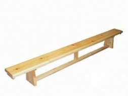 Скамейка гимнастическая клееное дерево (р-р 3500х230х270), деревянные ножки