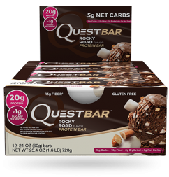 Батончик Quest Nutrition Quest Protein Bar Rocky Road (Зефир и шоколад), 12 шт