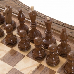 Шахматы резные восьмиугольные в ларце 50, Haleyan, фото 1