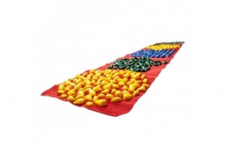 Коврик-дорожка массажный с цветными камнями 200x40 см (фигурный), фото 1