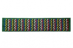 Коврик-дорожка массажный с цветными камнями 200x40 см (стандарт), фото 2
