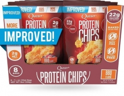 Протеиновые чипсы Quest Protein Chips BBQ (8шт), фото 1