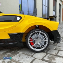 Электромобиль Bugatti Divo 12V — HL338 желтый, фото 2