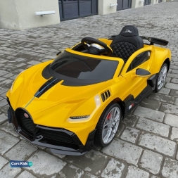 Электромобиль Bugatti Divo 12V — HL338 желтый, фото 1