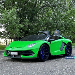 Электромобиль Lamborghini Aventador SVJ 24V зеленый, фото 1