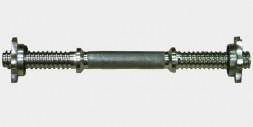 BTC_16 Гриф гантели с замками (хром, 405*25 мм.)