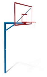 Стенд баскетбольный для улиц FIBA , щит 1800х1050 стекло акриловое УТ408.1 , фото 2