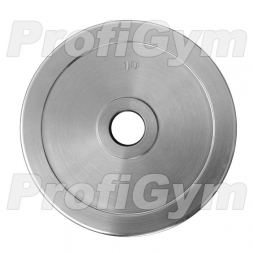 Диск хромированный «ProfiGym» 10 кг посадочный диаметр 31 мм ДТХ-10/31 , фото 1