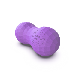 Набор из двух массажных мячей с кистевым эспандером пурпурный, фото 2