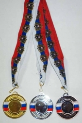 Медаль (без места) d-50мм бронза, арт. 50-02-12 в блистере