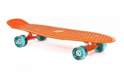 Скейт пластиковый (27X8&quot;)  оранжевый, Moove&amp;Fun  PP2708-1 orange, фото 1