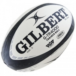 Мяч для регби &quot;GILBERT G-TR4000&quot; арт.42097705, р.5, резина, ручная сшивка, бело-черно-серый