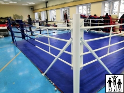 Ринг боксёрский на упорах 6,5х6,5м (боевая зона 5,5х5,5м, монтажная площадка 6,5х6,5м) DNN, фото 2