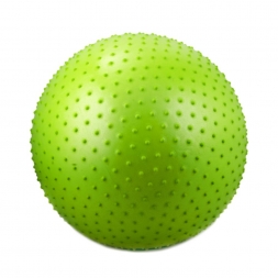 Мяч гимнастический массажный GB-301 (75 см, зеленый, антивзрыв), фото 1