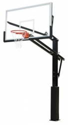 Баскетбольная стационарная стойка DFC ING72GU 180x105см стекло 10мм (пять коробов), фото 1