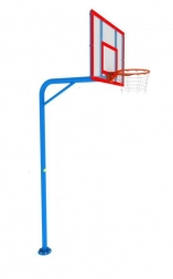 Стенд баскетбольный для улиц ( щит стекло акриловое) УТ406.1-01 