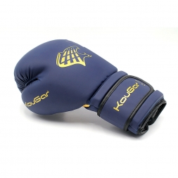 Перчатки боксерские KouGar KO700-6, 6oz, темно-синий, фото 2