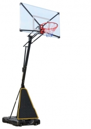 Баскетбольная мобильная стойка DFC STAND54T 136x80см (поликарбонат), фото 1