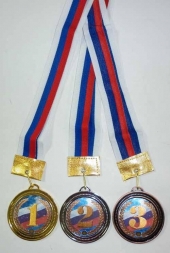 Медаль *ФЛАГ d-65мм 1 место (золото)