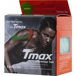 Тейп кинезиологический Tmax Extra Sticky Green (5 см x 5 м), арт 423181, зеленый, фото 2