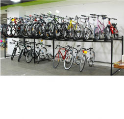 Стеллаж двухьярусый для хранения велосипедов на складе или в магазине на 12 мест, фото 1
