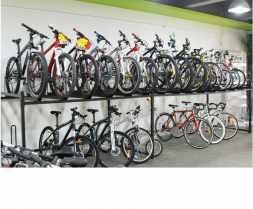 Стеллаж двухьярусый для хранения велосипедов на складе или в магазине на 12 мест, фото 2