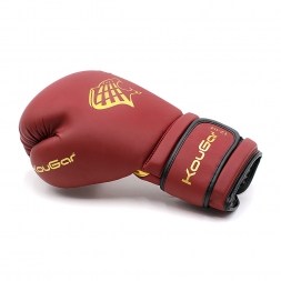 Перчатки боксерские KouGar KO800-6, 6oz, бордовый, фото 2