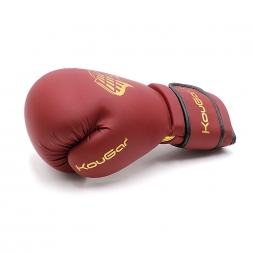 Перчатки боксерские KouGar KO800-10, 10oz, бордовый, фото 2