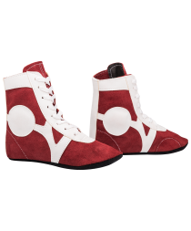 Обувь для самбо SM-0101, замша, красная, фото 1