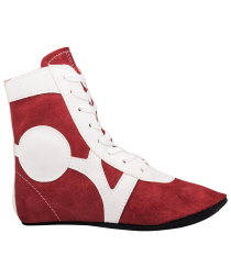 Обувь для самбо SM-0101, замша, красная, фото 2
