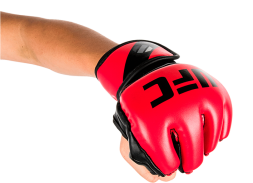 (UFC Перчатки MMA для грэпплинга 5 унций красные S/M), фото 1