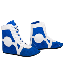 Обувь для самбо SM-0101, замша, синяя, фото 1