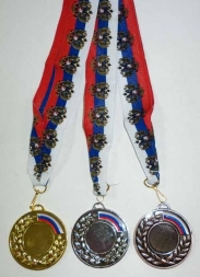 Медаль d-50мм   2 место 50-02-11 (серебро)