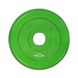 Диск обрезиненный BB-201 0,5 кг, d=26 мм, зеленый, фото 1