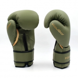 Перчатки боксерские KouGar KO900-8, 8oz, темно-зеленый, фото 2