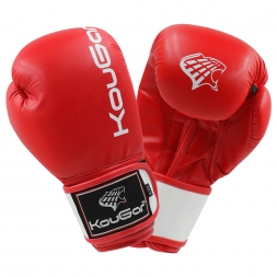 Перчатки боксерские KouGar KO200-4, 4oz, красный, фото 1