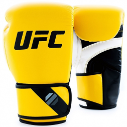 (UFC Перчатки тренировочные для спарринга желтые - 8 Oz), фото 1