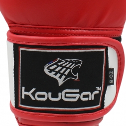 Перчатки боксерские KouGar KO200-8, 8oz, красный, фото 2