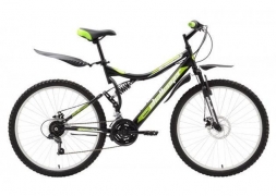Велосипед Challenger Enduro Lux черно-зеленый 21''
