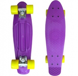 Скейтборд круизер Ecobalance 22&quot; фиолетовый пластиковый 