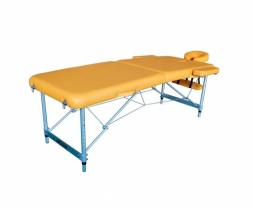 Массажный стол DFC NIRVANA, Elegant LUXE, 186х70х4 см, алюм. ножки, цвет горчичный (Mustard), фото 1