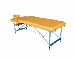 Массажный стол DFC NIRVANA, Elegant LUXE, 186х70х4 см, алюм. ножки, цвет горчичный (Mustard), фото 2