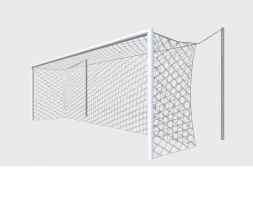Ворота футбольные алюминиевые 7,32х2,44 м под свободно подвешиваемую сетку, фото 1