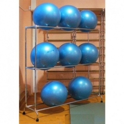 Стеллаж для гимнастических мячей AS\1038\09-CH-00, на 9 шт.