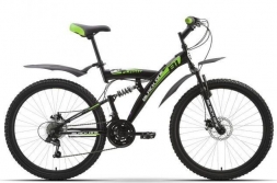 Велосипед Black One Flash черно-зеленый 16&quot;