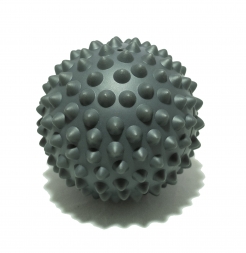 Мяч массажный 9 см серый, фото 1